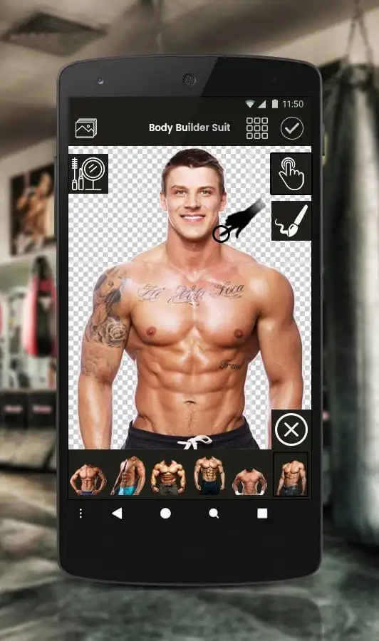 Play Body Builder photo suit |  photo editor